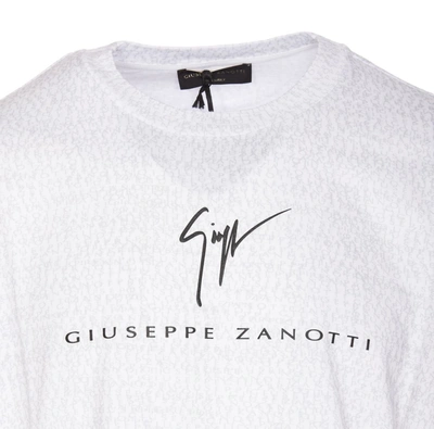 Shop Giuseppe Zanotti T-shirts And Polos In Bianco