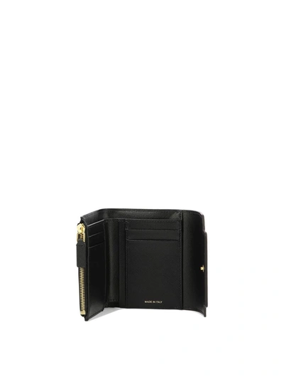 Shop Marni Wallet In Saffiano Leather In Black