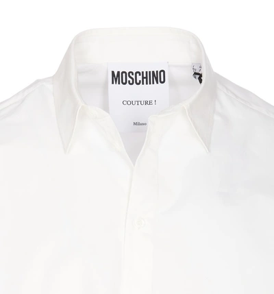 Shop Moschino Shirts In Bianco