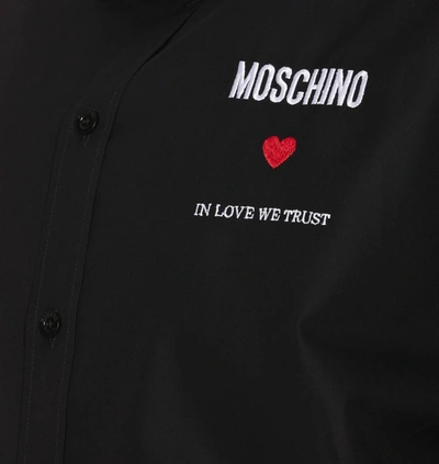 Shop Moschino Shirts In Black
