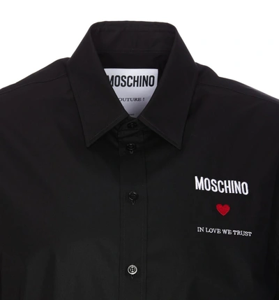 Shop Moschino Shirts In Black