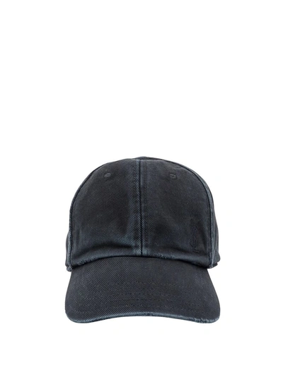 Shop Saint Laurent Hat In Black