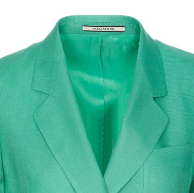 Shop Tagliatore Jackets In Green