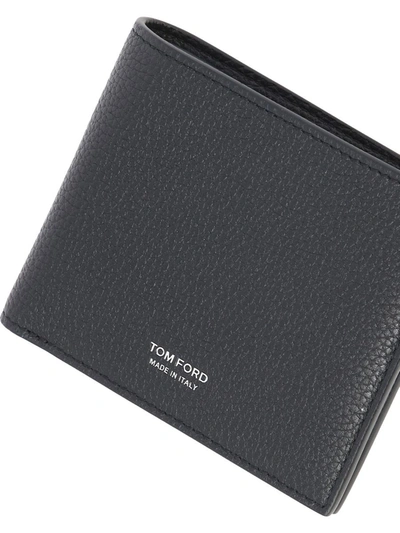 Shop Tom Ford Wallet With Logo In Blue