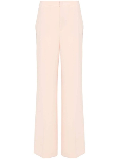Shop Twinset Wide Leg Trousers In Pink