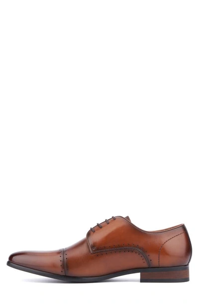 Shop Vintage Foundry Ferdinand Cap Toe Derby In Cognac