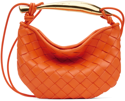 Shop Bottega Veneta Orange Mini Sardine Bag In 7517 Papaya N M