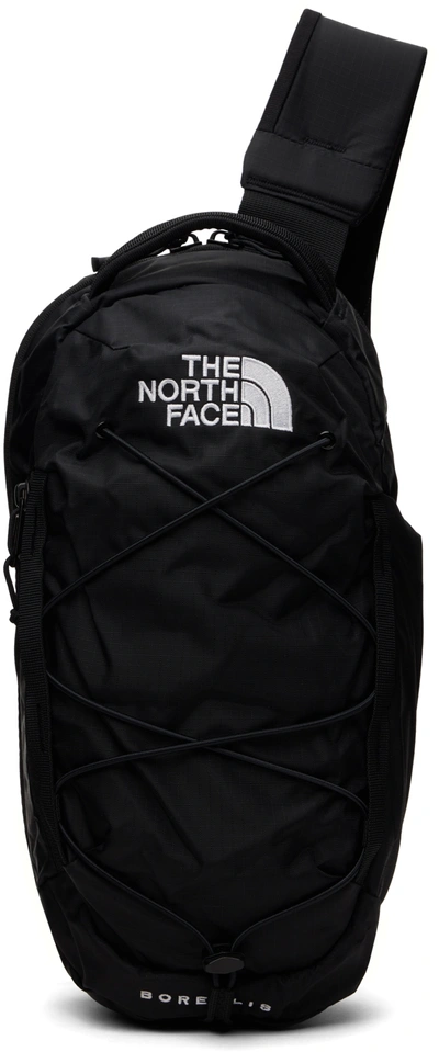 Shop The North Face Black Borealis Sling Backpack In Ky4 Tnf Black/tnf Wh