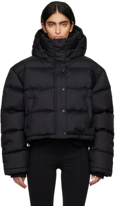 Wardrobe.nyc Black Hooded Down Jacket In Black