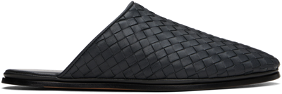 Shop Bottega Veneta Gray Sunday Slippers In 2015 Ardoise
