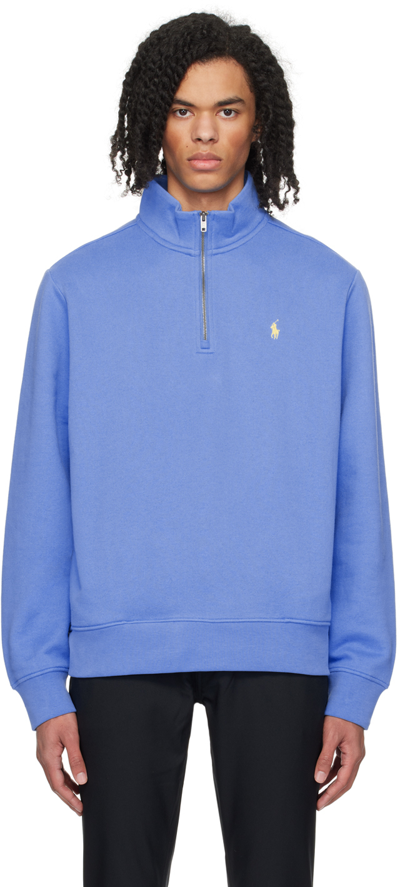 Shop Polo Ralph Lauren Blue 'the Rl' Sweatshirt In Summer Blue