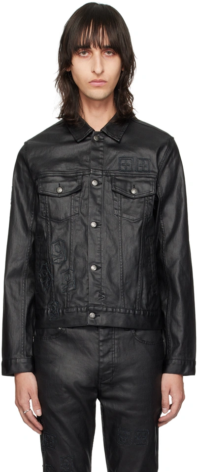 Shop Ksubi Black Classic 999 Denim Jacket