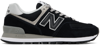 New Balance Panel-detail Logo Patch Sneakers In Black