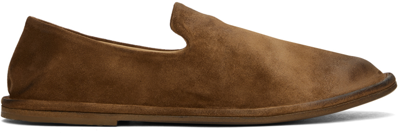 Shop Marsèll Brown Filo Pantofola Loafers In Walnut