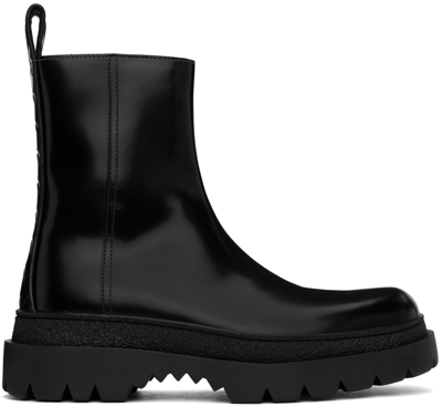 Shop Bottega Veneta Black Highway Chelsea Boots In 1000-black
