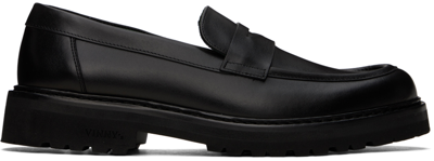 Shop Vinny's Black Richee Loafers In Leather Black