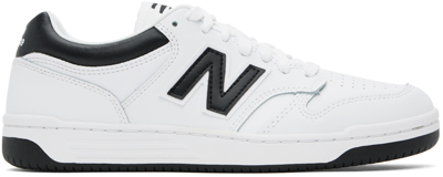 Shop New Balance White & Black 480 Sneakers