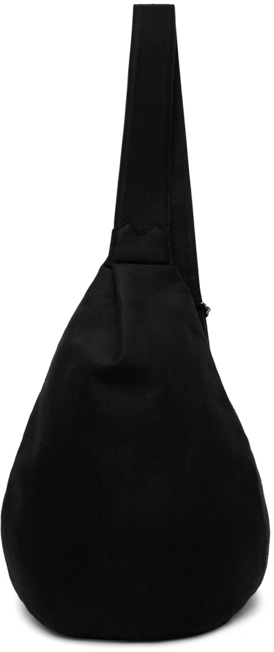 Shop Yohji Yamamoto Black Discord Y Crossbody Bag In 2 Black