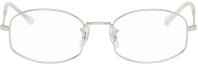 Shop Ray Ban Silver Rx6510 Glasses In 2968 Silver
