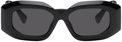 Shop Versace Black Maxi Medusa Biggie Sunglasses In 542287 Black