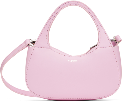 Shop Coperni Pink Micro Baguette Swipe Bag In Lpnk Light Pink