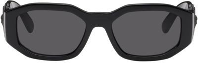 Shop Versace Black Medusa Biggie Sunglasses In 536087 Black