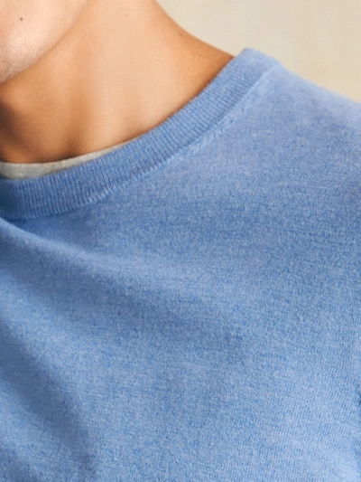 Shop Faherty Movement&trade; Crewneck Sweater (tall) In Azure Sky Heather