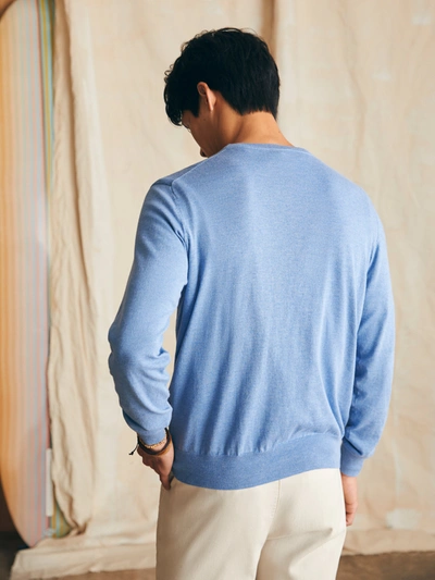 Shop Faherty Movement&trade; Crewneck Sweater (tall) In Azure Sky Heather