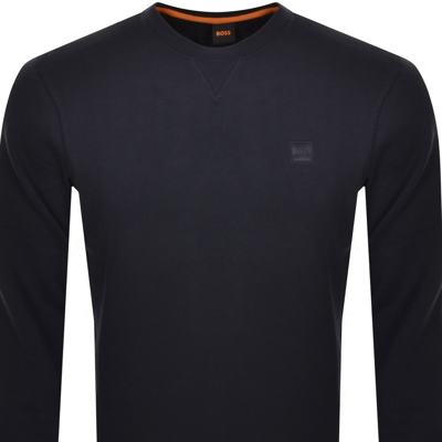 Boss Casual Boss Westart 1 Sweatshirt Navy In Navy