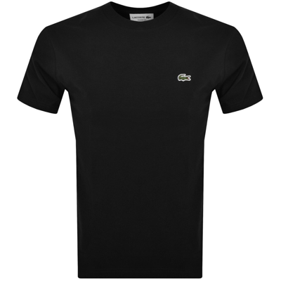 Shop Lacoste Crew Neck T Shirt Black