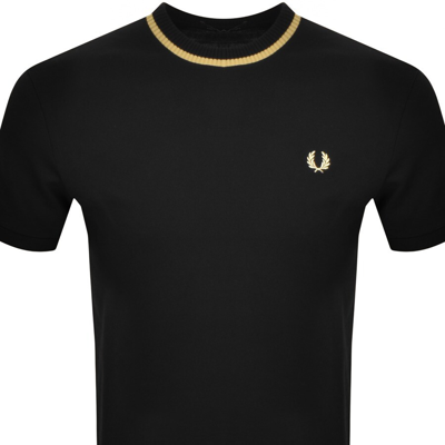 Shop Fred Perry Crew Neck T Shirt Black