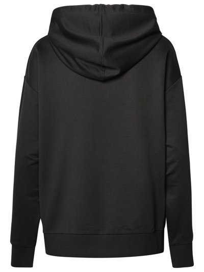 Shop Moncler Black Cotton Sweatshirt