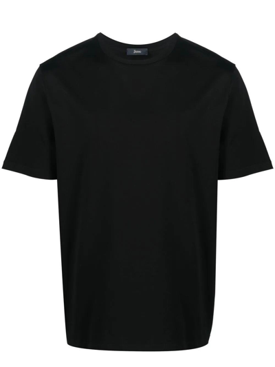 Shop Herno Stretch T-shirt In Black