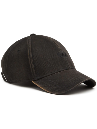 Shop Diesel Baseball Cap In Black