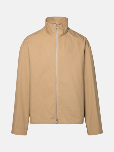 Shop Jil Sander Beige Cotton Jacket