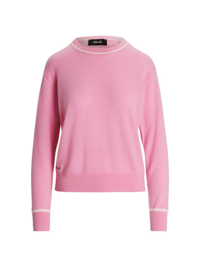 Shop Ralph Lauren Women's Cashmere Crewneck Sweater In Pink Flamingo
