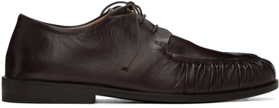 Shop Marsèll Brown Mocassino Derbys In 460 Dark Brown