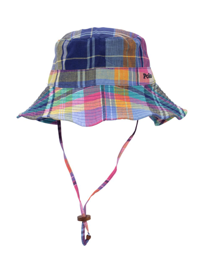 Shop Polo Ralph Lauren Women's Madras Plaid Bucket Hat In Plaid Multi