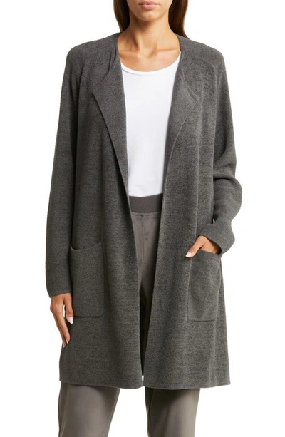 Shop Barefoot Dreams Cozychic Ultra Lite® Open Front Cardigan In Carbon