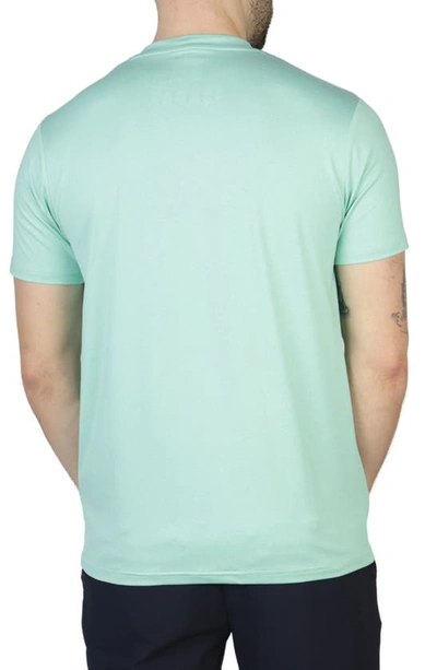 Shop Tailorbyrd Mélange Performance T-shirt In Fresh Mint