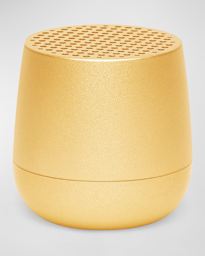 Shop Lexon Mino+ Wirelessly Rechargeable 3w Bluetooth Speaker In Light Yellow