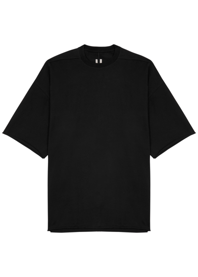 Shop Rick Owens Tommy Oversized Cotton T-shirt In Black