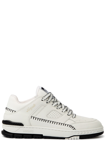 Shop Axel Arigato Area Lo Panelled Leather Sneakers In White