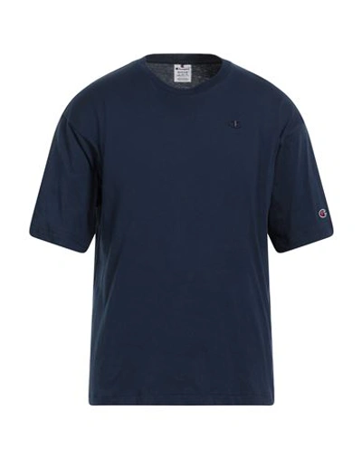 Shop Champion Man T-shirt Midnight Blue Size M Cotton