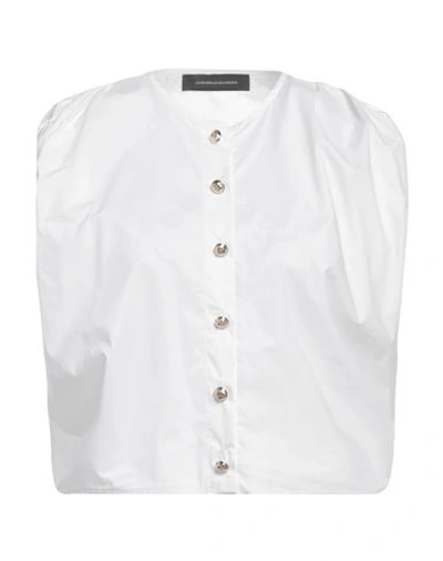 Shop Les Bourdelles Des Garçons Woman Shirt White Size 8 Cotton