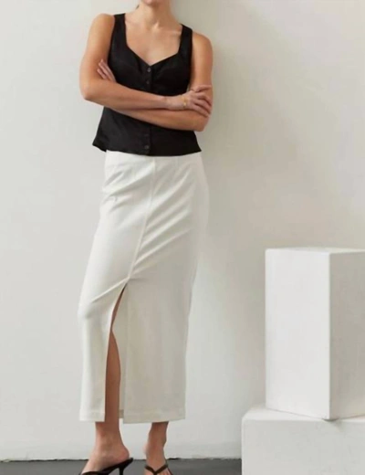 Shop Crescent Leanne Maxi Skirt In White