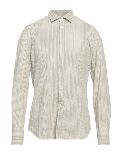 Shop Bevilacqua Man Shirt Ivory Size 3xl Cotton, Linen In White