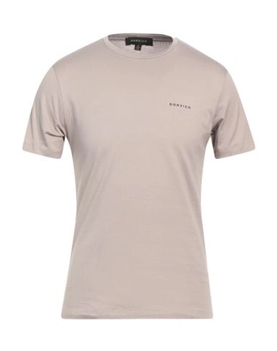 Shop Donvich Man T-shirt Dove Grey Size S Cotton