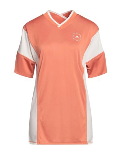 Shop Adidas By Stella Mccartney Woman T-shirt Orange Size M Recycled Polyester