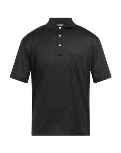 Shop Viadeste Man Polo Shirt Black Size 40 Cotton